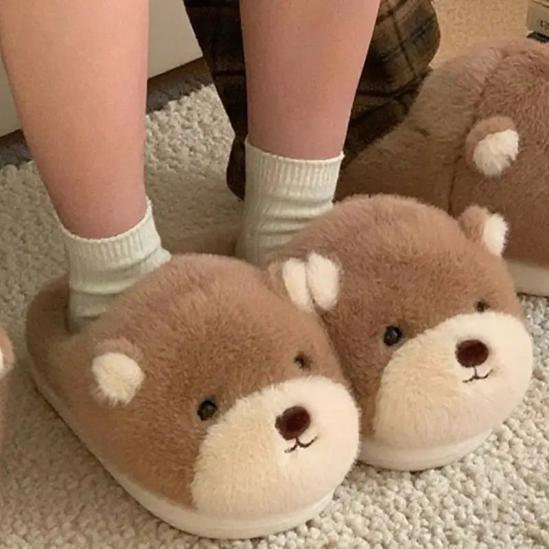 chaussons ours adulte