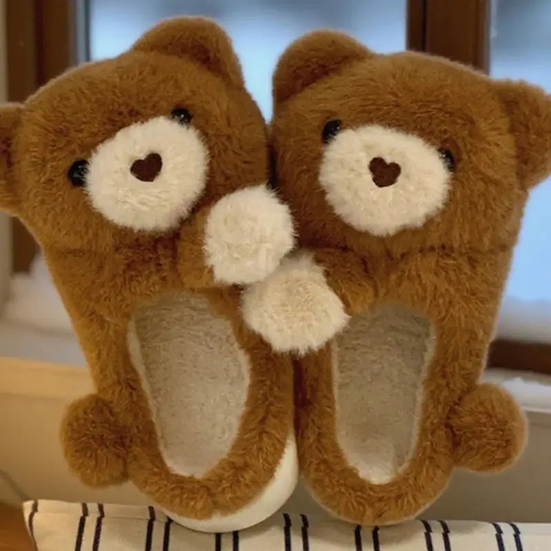 chausson ours femme