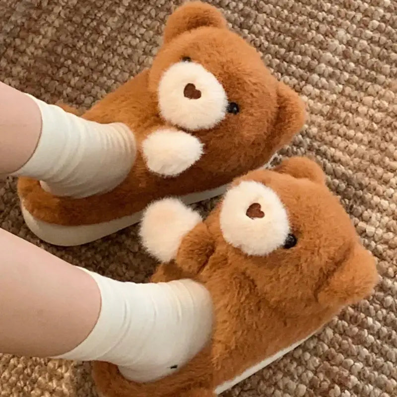 chausson ours femme