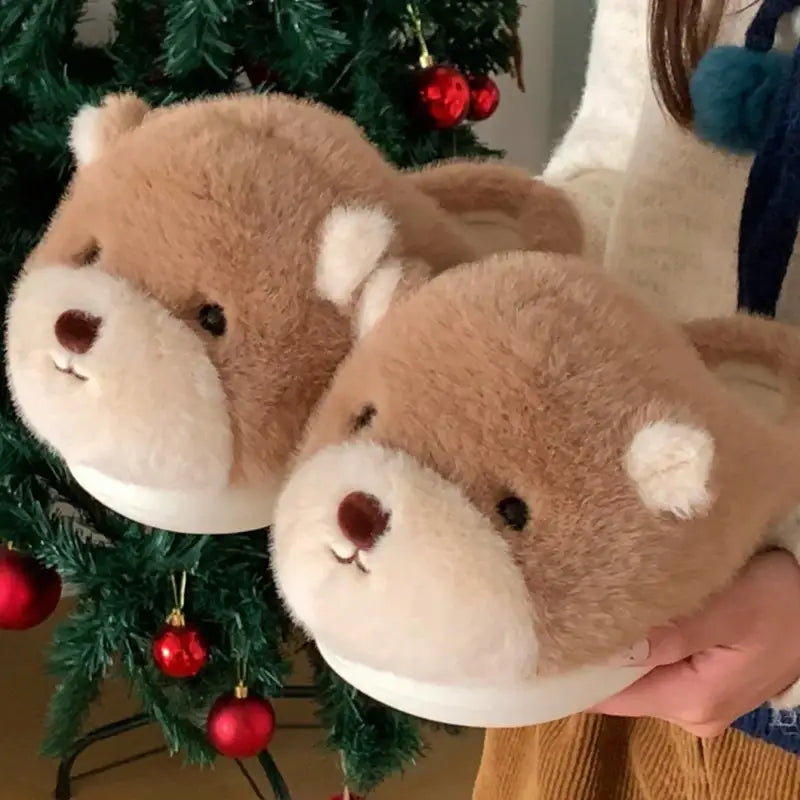 chaussons ours adulte