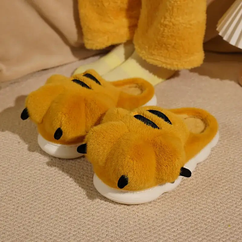 chausson patte de lion - Brun / 36-37