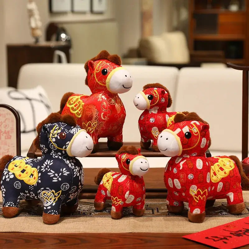 cheval jouet peluche