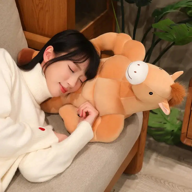 cheval peluche geant