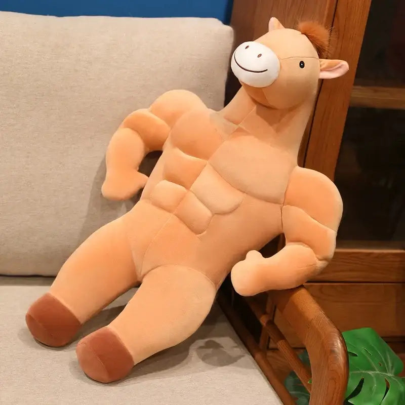 cheval peluche geant