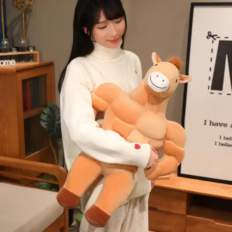 cheval peluche geant