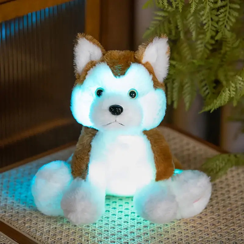 chien peluche interactif - Brun / Assis (25cm)