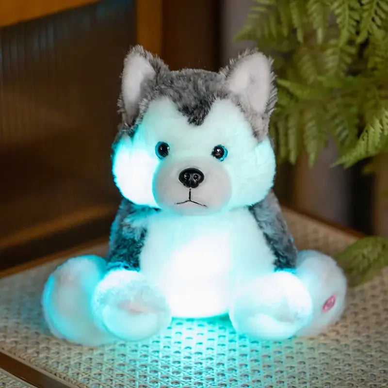 chien peluche interactif - Gris / Assis (25cm)