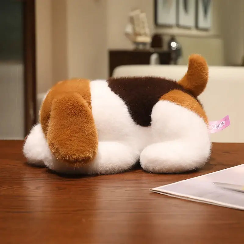 chiot en peluche