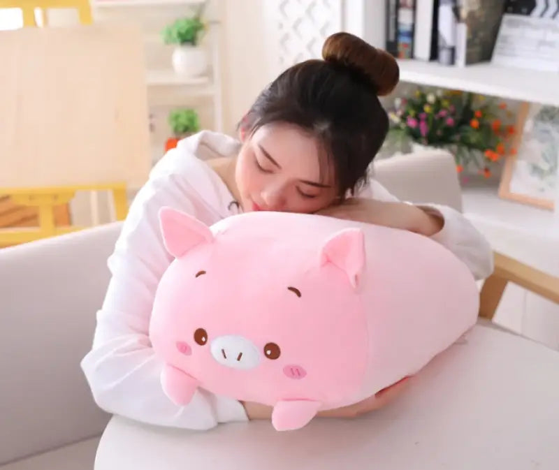 grosse peluche cochon
