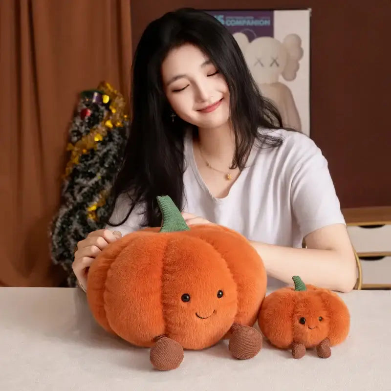 citrouille en peluche