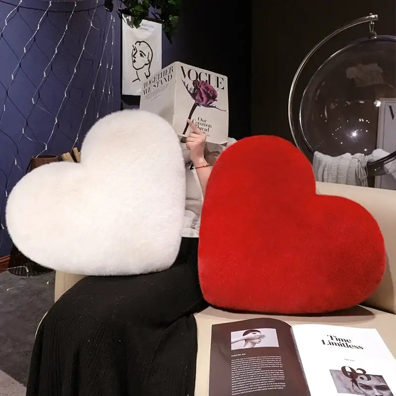 coeur en peluche