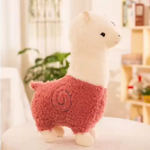 peluche lama alpaga - Rose