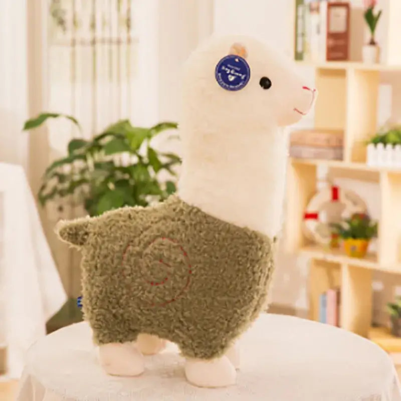 peluche lama alpaga - Vert