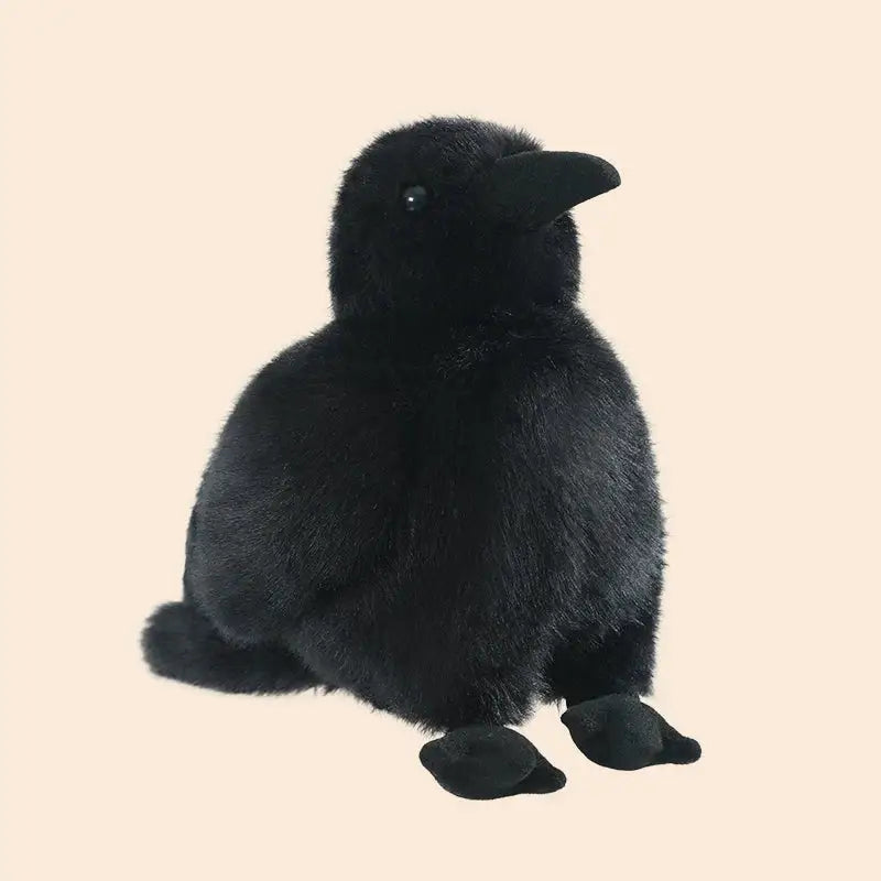 corbeau en peluche - 15cm
