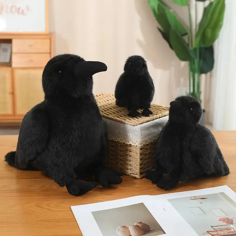 corbeau en peluche