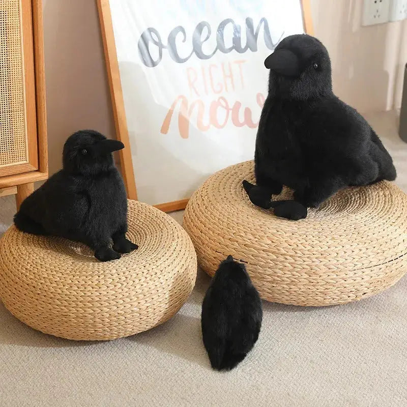 corbeau en peluche
