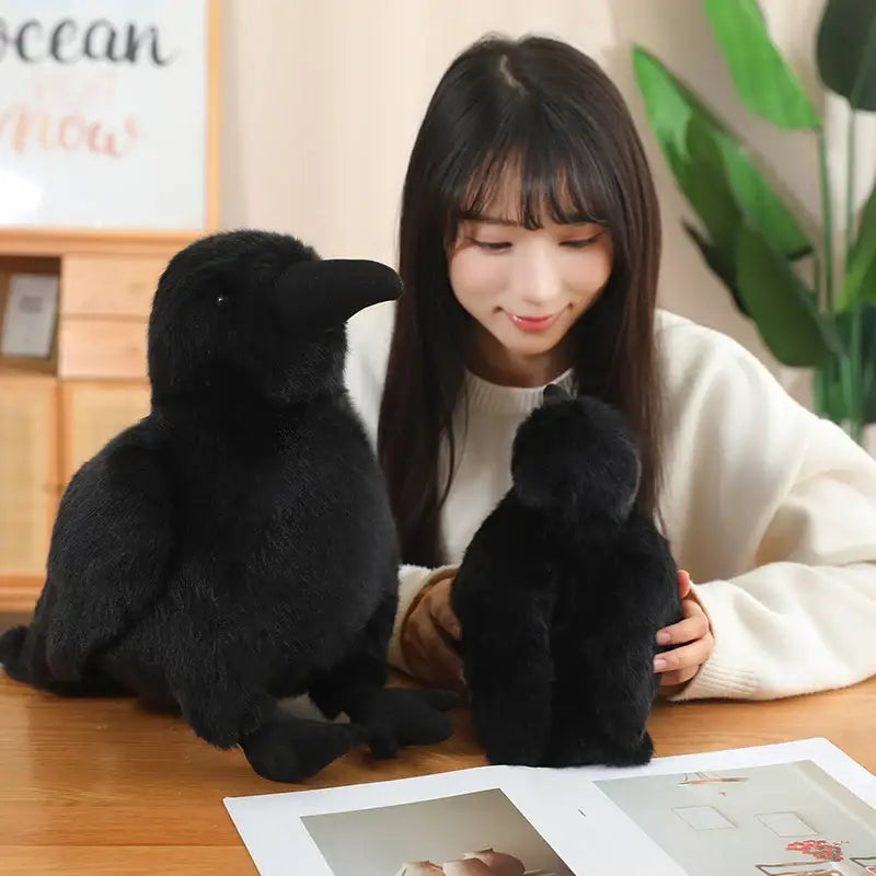 corbeau en peluche