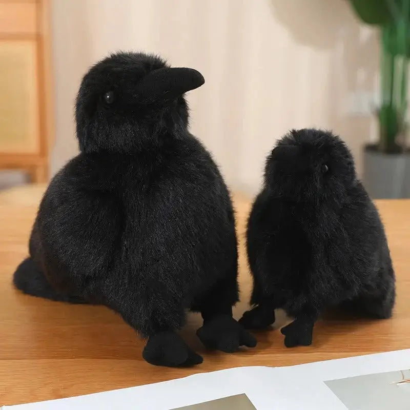 corbeau en peluche