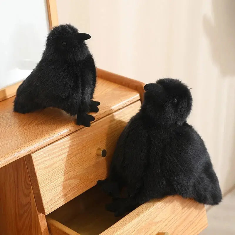 corbeau en peluche