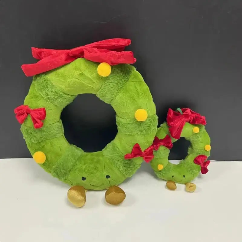couronne de noel peluche