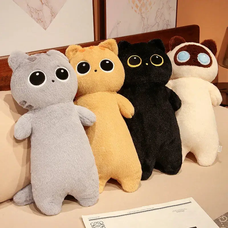 coussin peluche chat