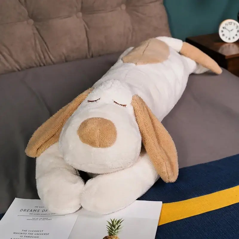 peluche chien xxl - Blanc / 100cm