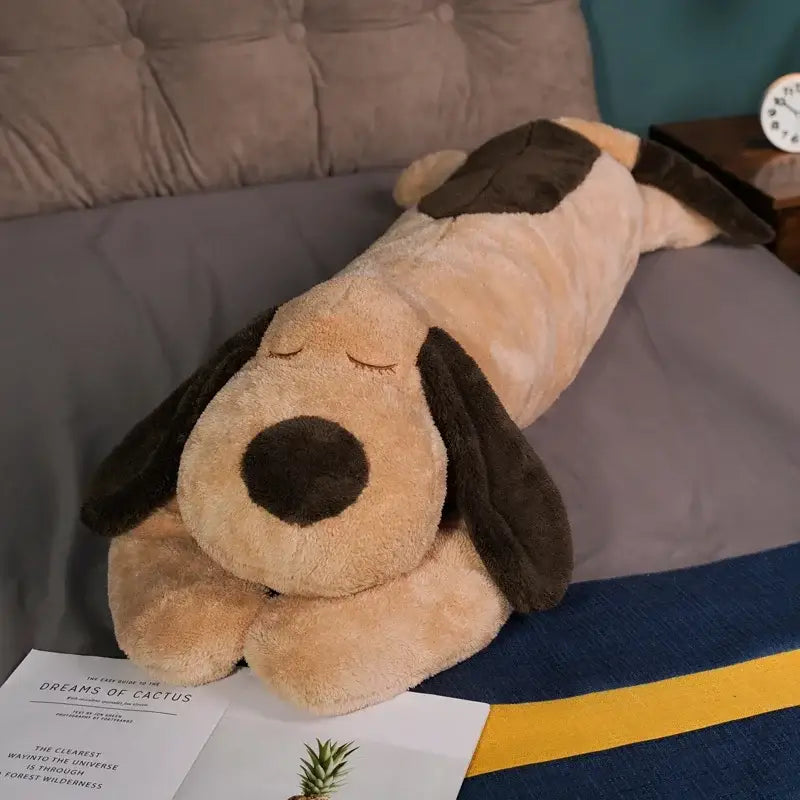 peluche chien xxl - Brun / 100cm