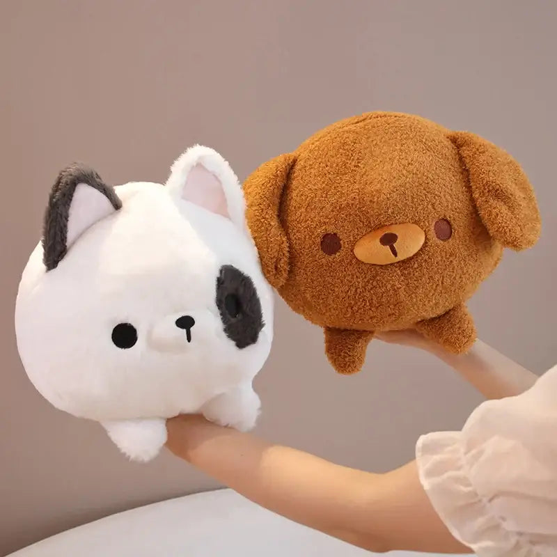 coussin chien peluche