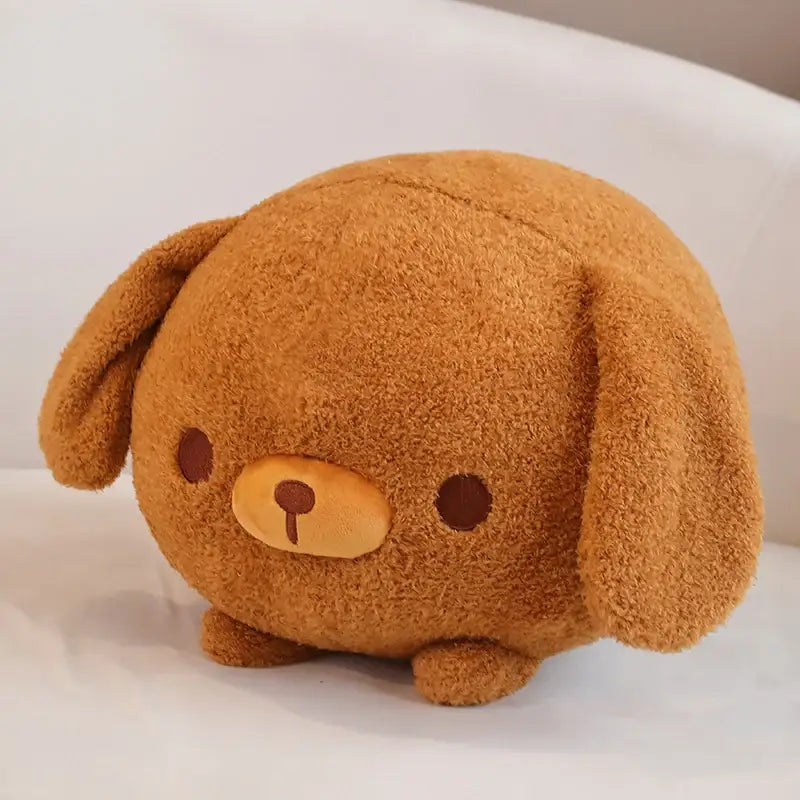 coussin chien peluche - Brun Foncé / 30cm