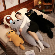 coussin peluche chat