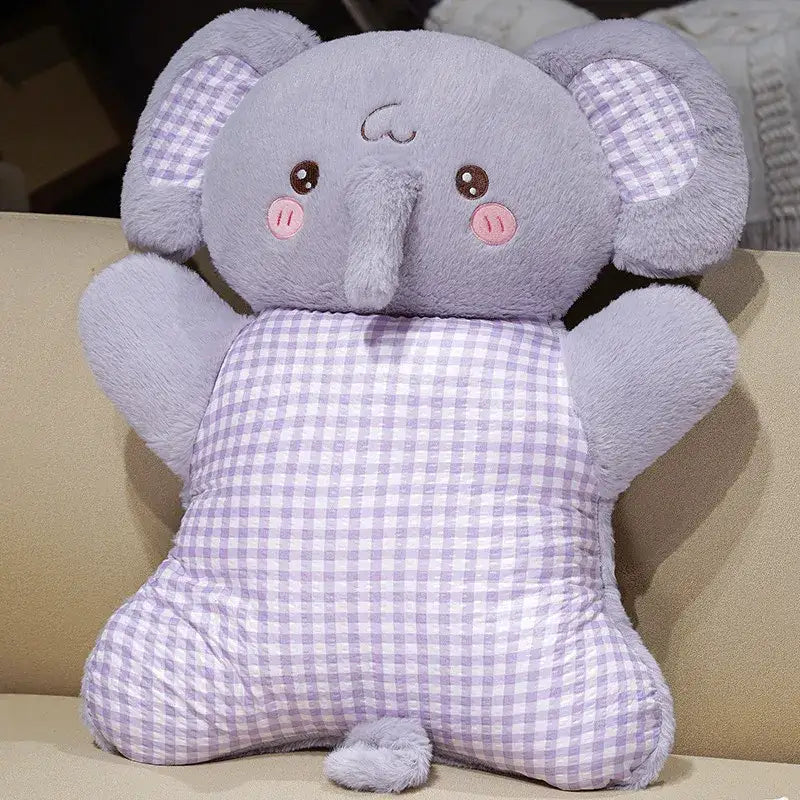 coussin peluche elephant