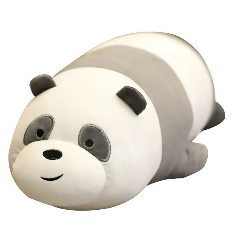 coussin peluche panda - Couché / 25cm