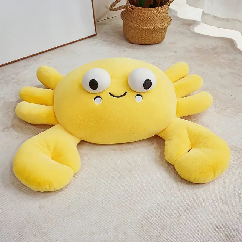crabe peluche - Jaune / 28cm
