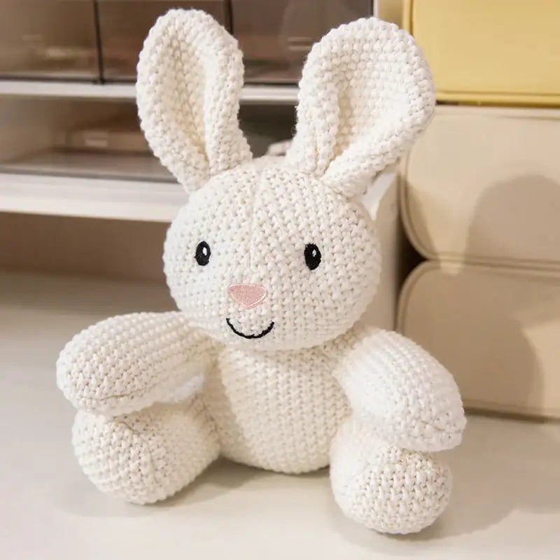 crochet peluche lapin - Blanc