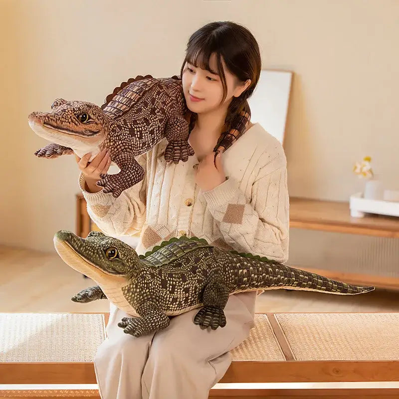 crocodile en peluche