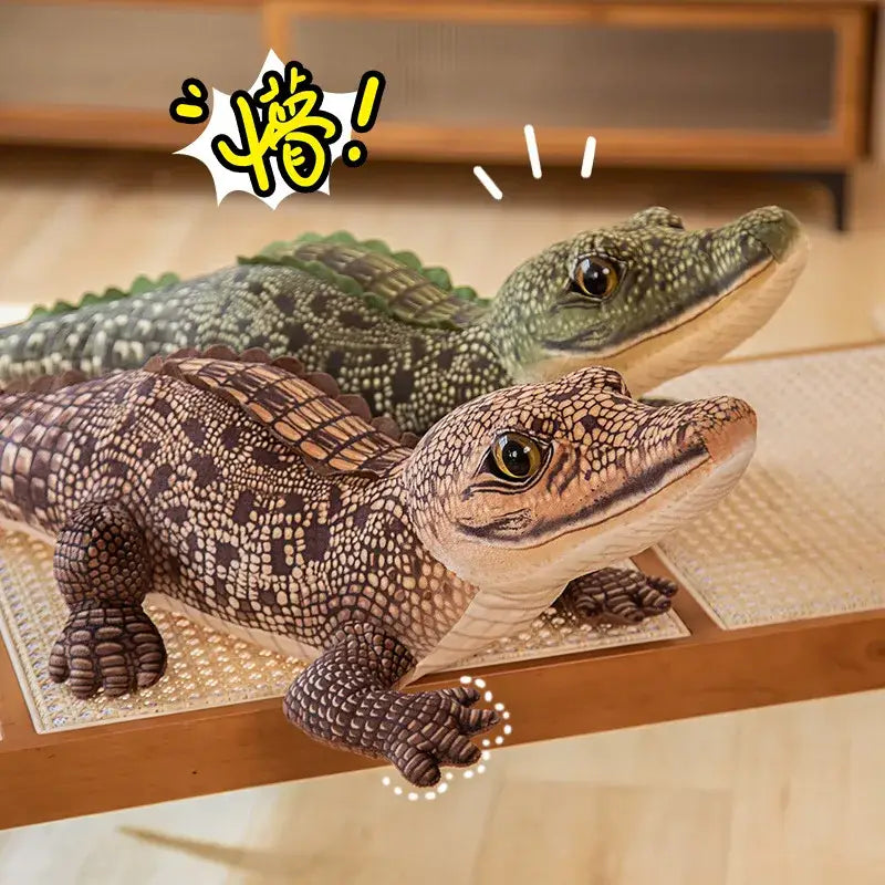 crocodile en peluche