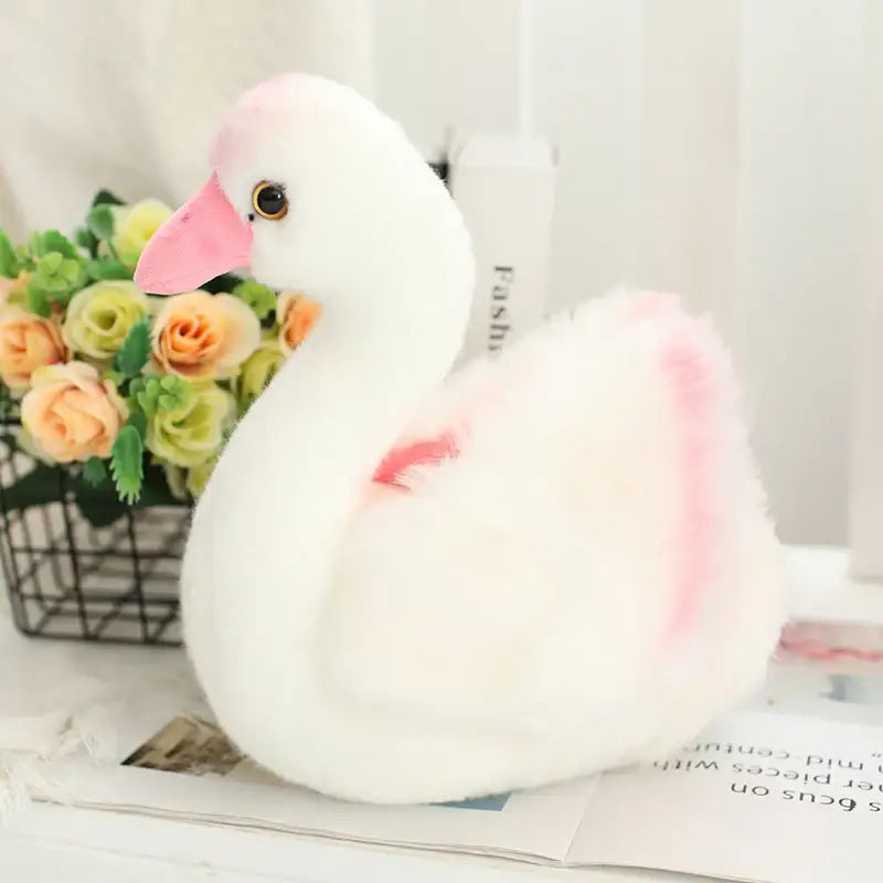 cygne peluche - Blanc