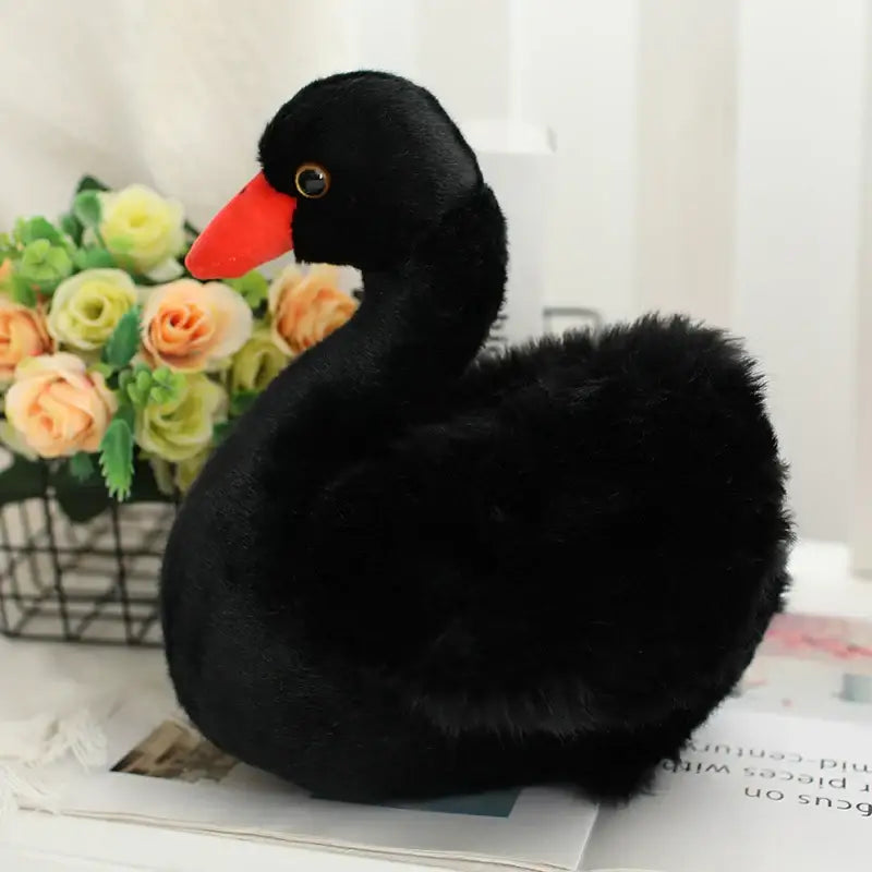 cygne peluche - Noir