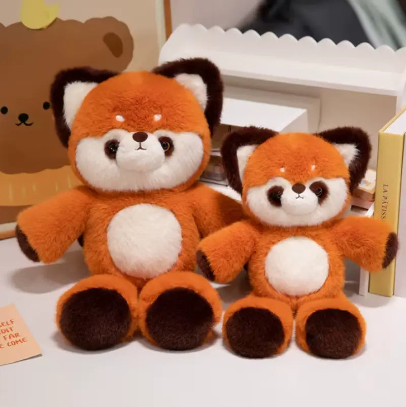 panda roux peluche