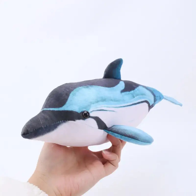 dauphin peluche bleu