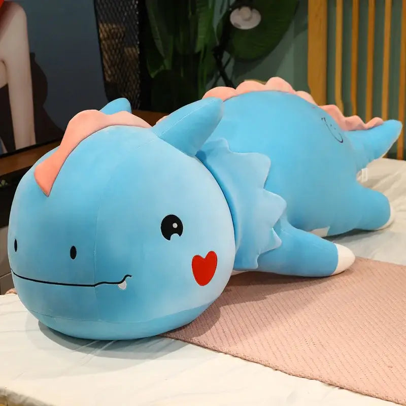 dinosaure peluche xxl - Bleu / 80cm