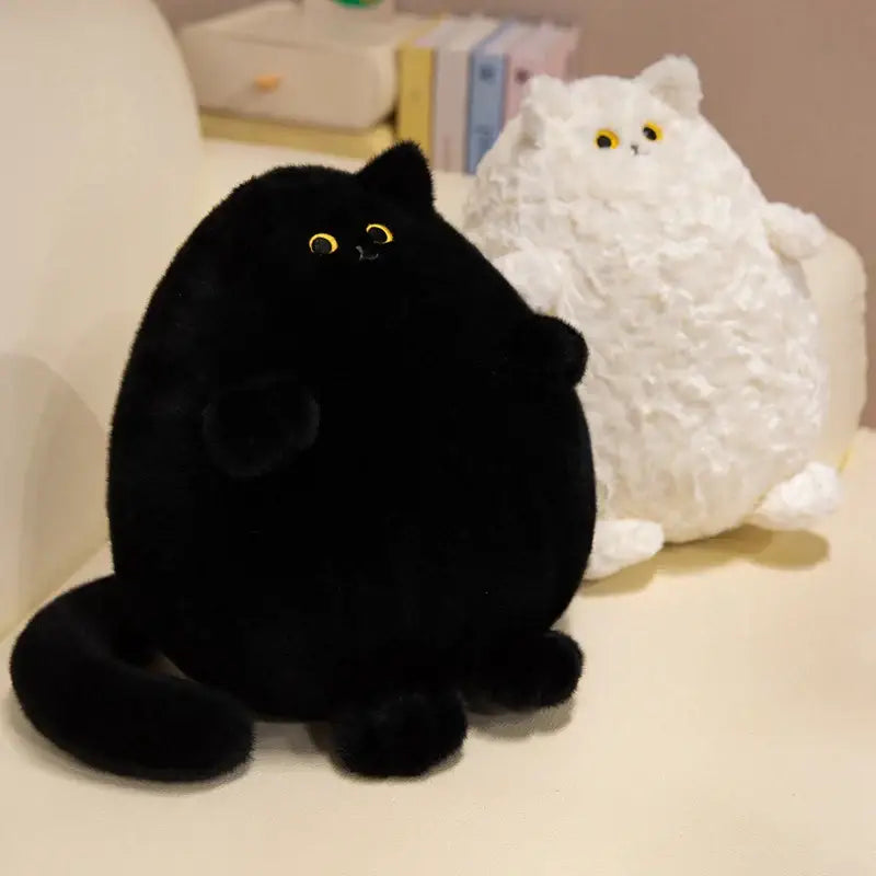 peluche chat rond