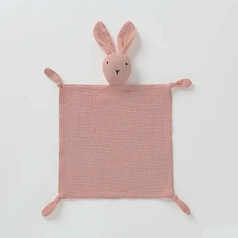 Doudou Carré Plat - Rose Foncé - Doudou Carré Plat