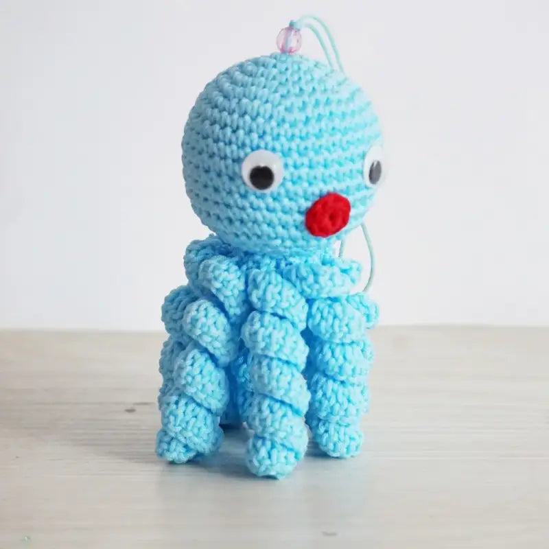 Doudou Crochet Pieuvre - Bleu - Doudou Crochet Pieuvre