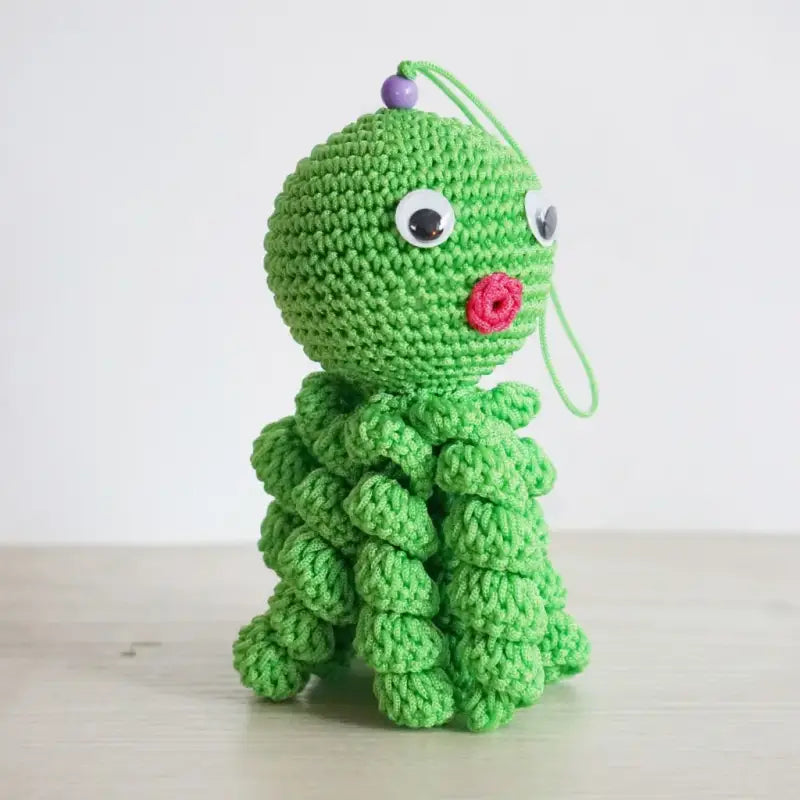 Doudou Crochet Pieuvre - Vert - Doudou Crochet Pieuvre