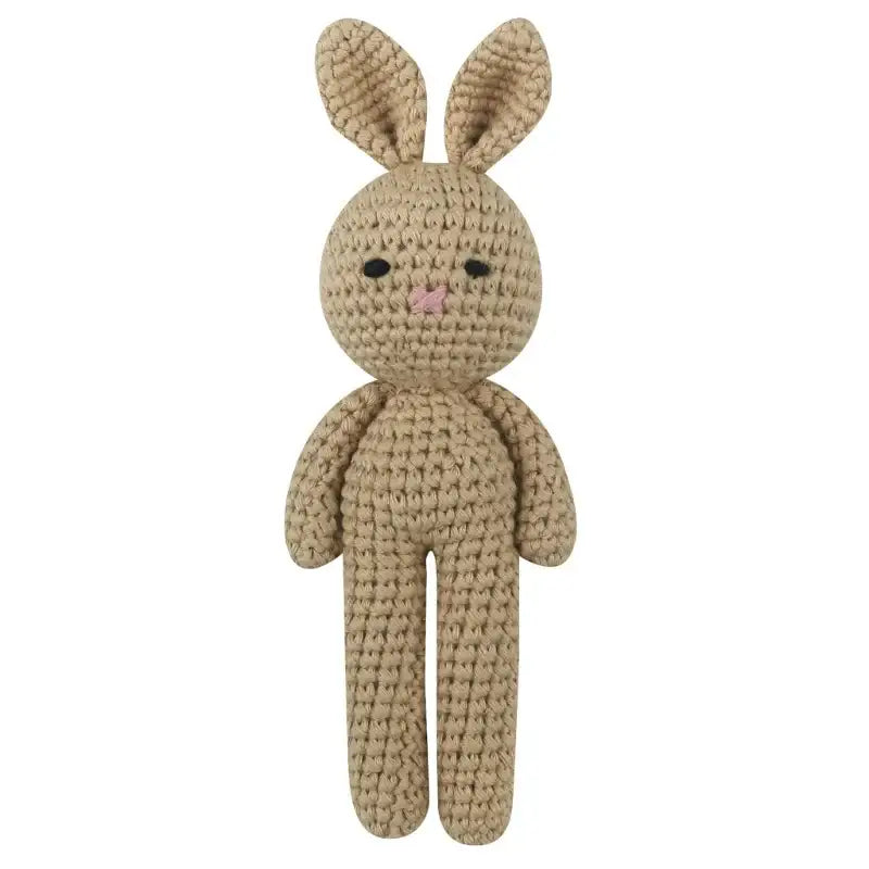 Doudou Lapin au Crochet - Jaune-19cm - Doudou Lapin au Crochet