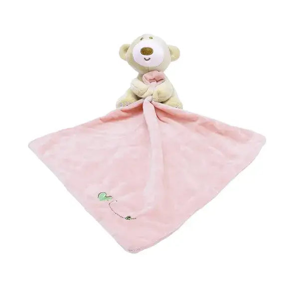 Doudou Ours Plat - Rose