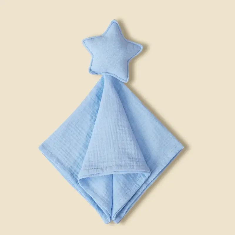 doudou plat etoile - Bleu