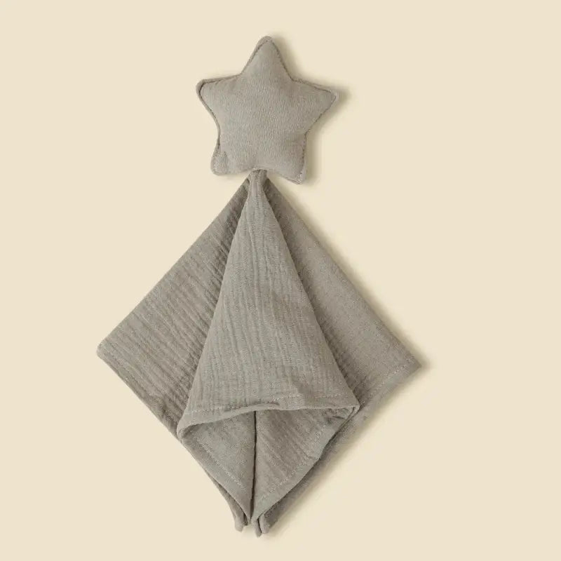 doudou plat etoile - Gris