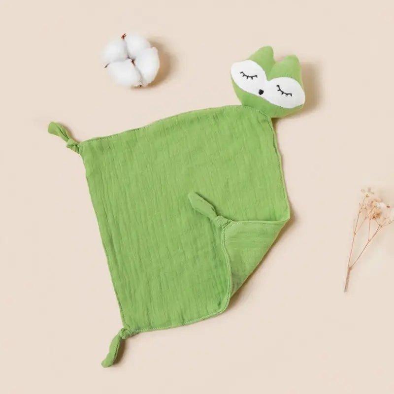 doudou plat hibou - Vert
